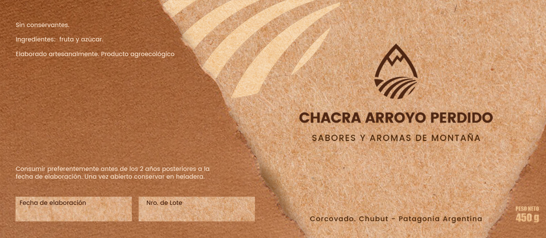 Diseño 2 etiquetas dulces artesanales